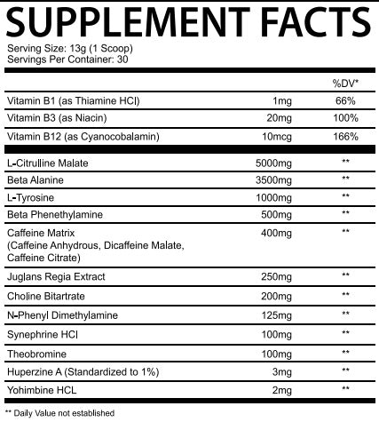 CHAOTIC RAGE PRE-WORKOUT